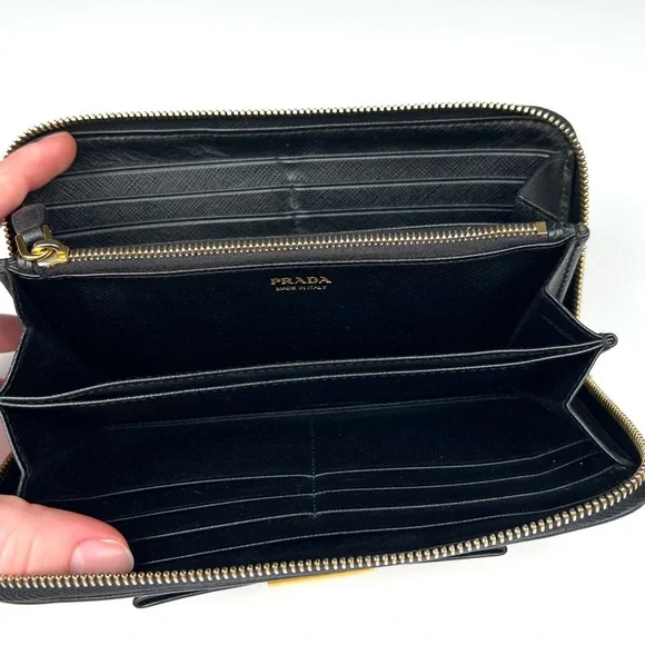 Prada Saffiano Leather Bow Wallet - Picture 6 of 8